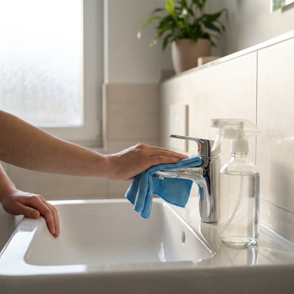 Wastafel schoonmaken