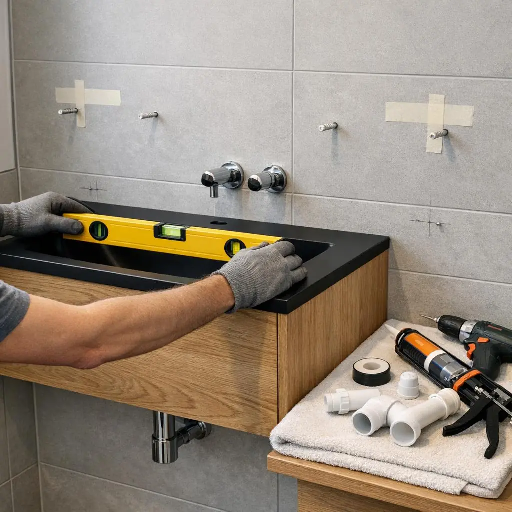 Wastafelmeubel monteren: stappenplan van A tot Z