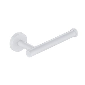 Wc-rolhouder mat wit rond zonder klep